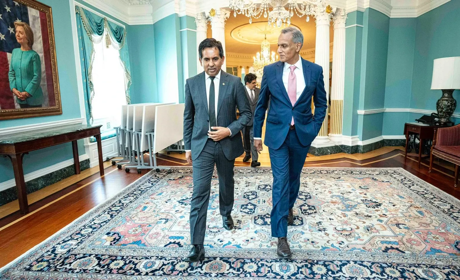 އިޤްތިޞާދީ ގުޅުން ބަދަހިކުރުމަށް މިނިސްޓަރ ސަޢީދުގެ އެމެރިކާއަށް ކުރެއްވި މުހިންމުި ދަތުރުފުޅު