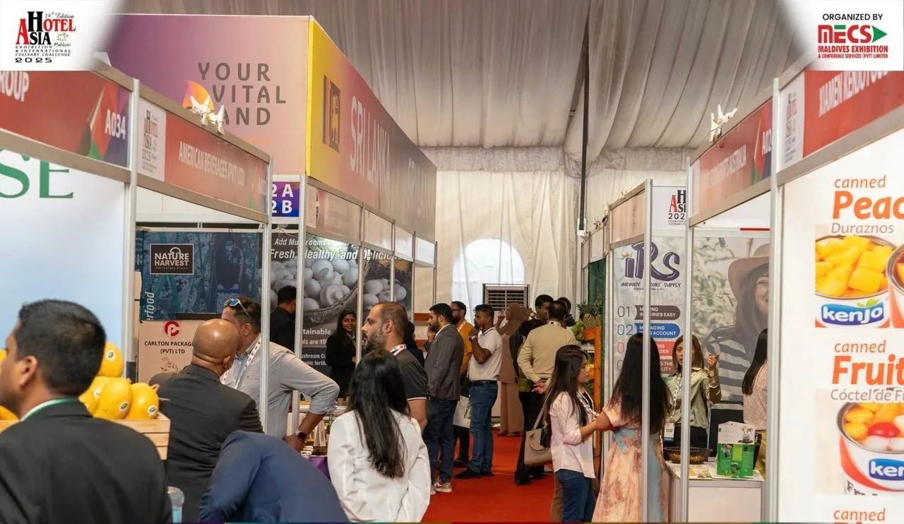 During a Hotel Asia Maldives exhibition (Photo/Hotel Asia Maldives)
