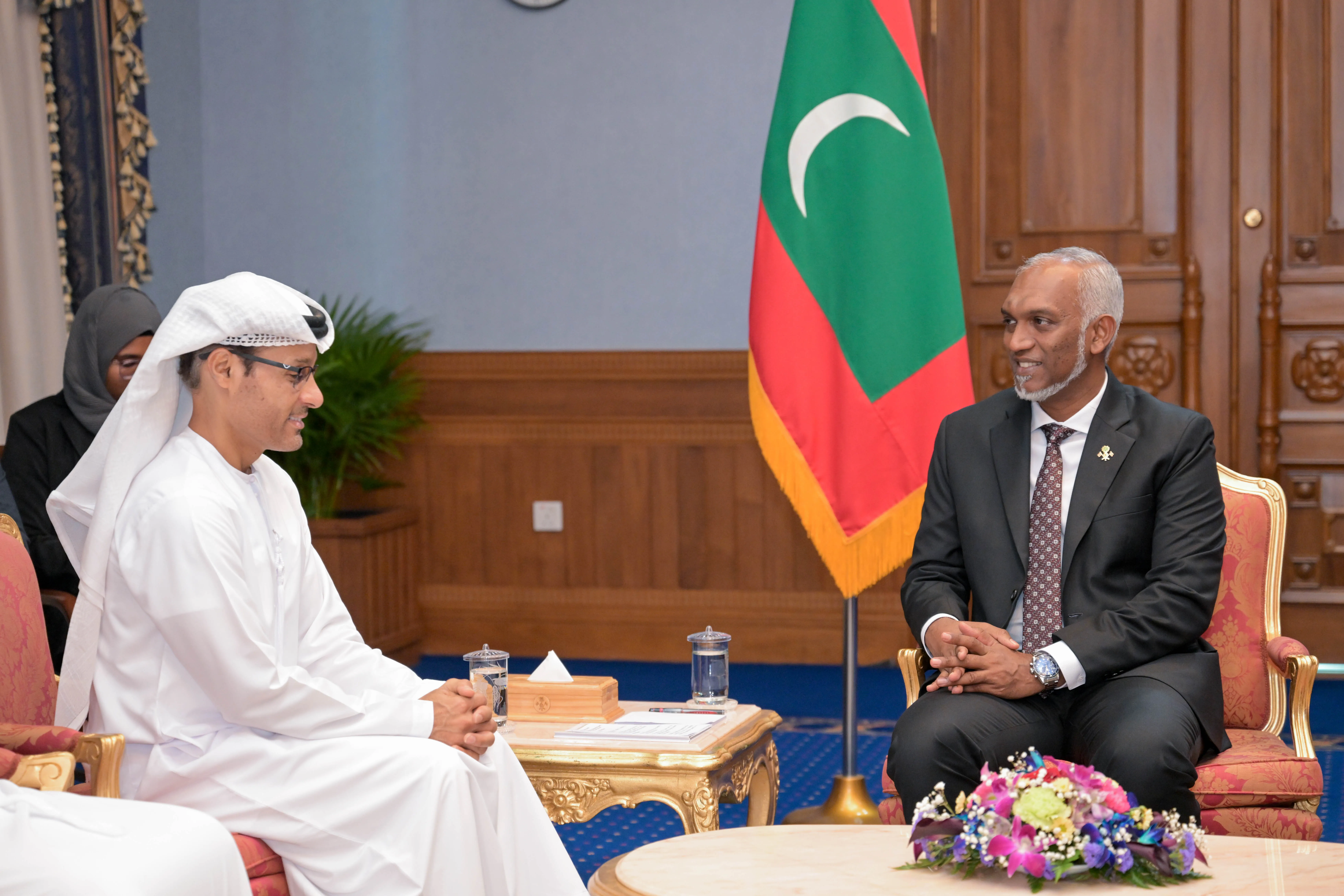 ރައީސުލްޖުމްހޫރިއްޔާގެ އަރިހަށް ޔޫ.އޭ.އީގެ ސައިބަރ ސެކިއުރިޓީގެ އިސްވެރިޔާ އިޙްތިރާމުގެ ޒިޔާރަތެއް ކުރައްވައިފި