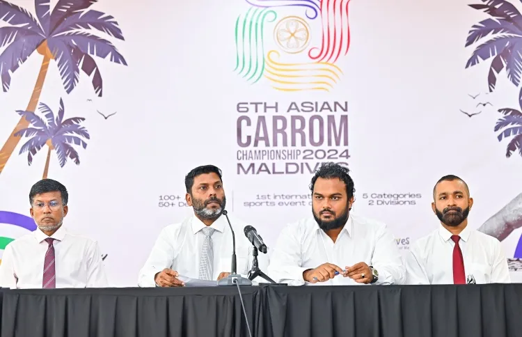 From the press conference to announce Maldives as the host for Asian Carrom Championship